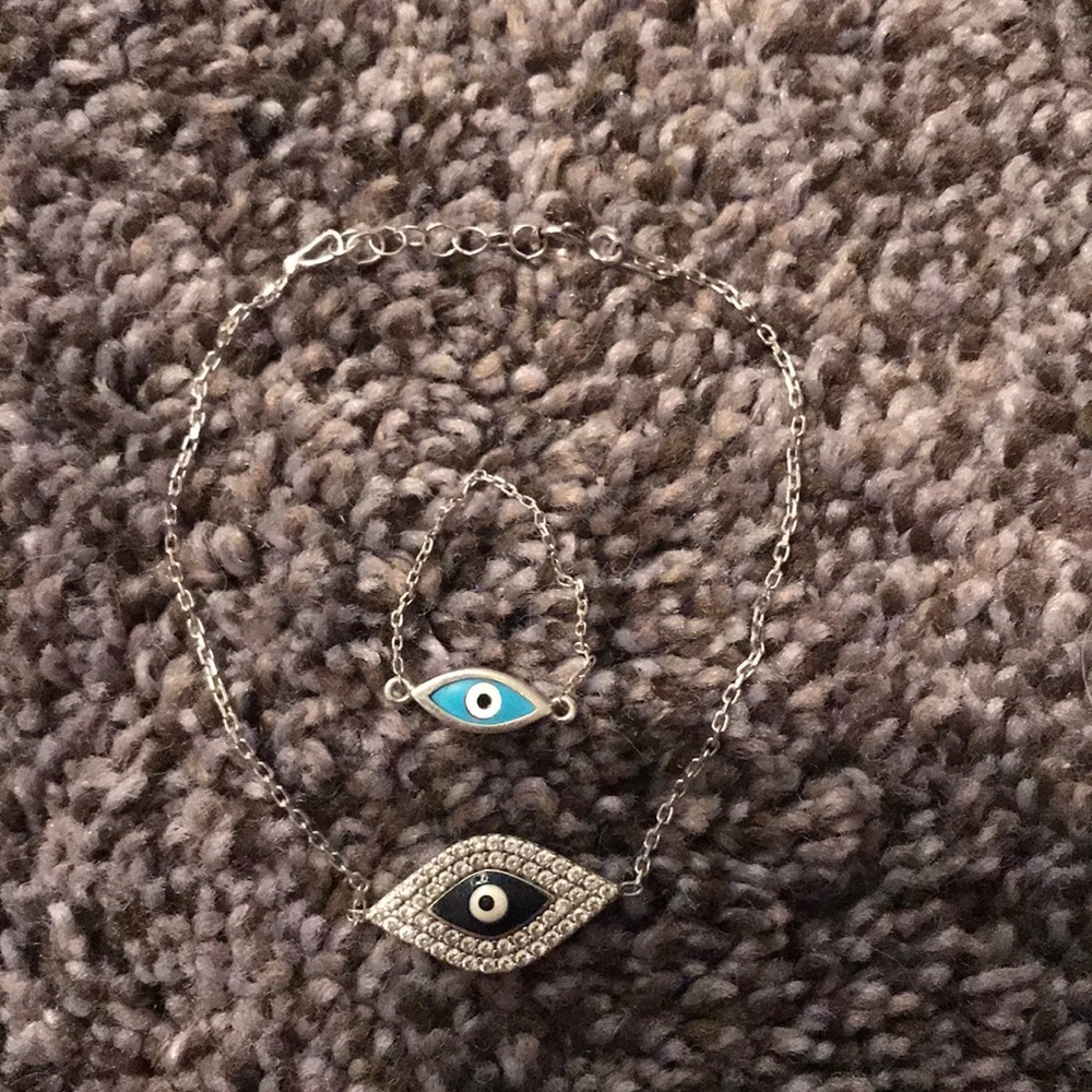 Evil eye ring and bracelet.